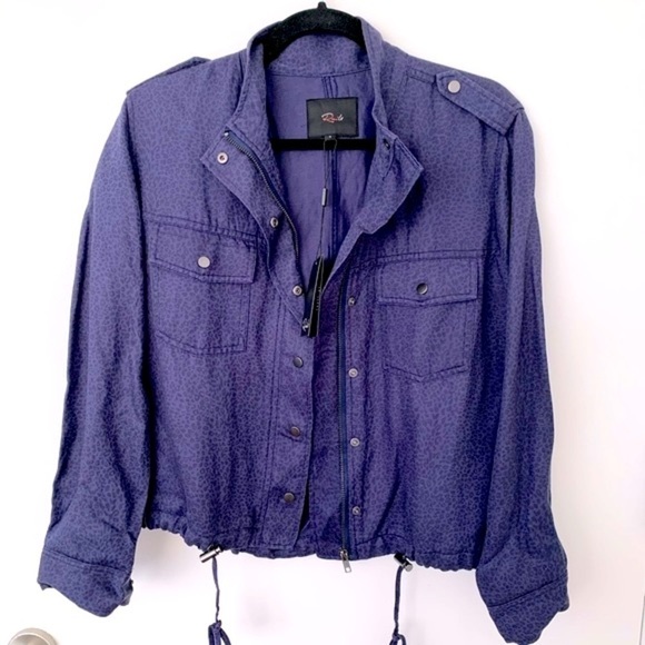 Rails Collins jacket in midnight cheetah NWT - Picture 1 of 4